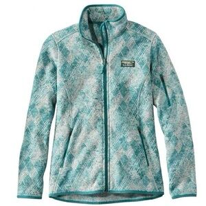 L.L.Bean Sweater Fleece Full-Zip Jacket, Print